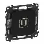 VALENA ALLURE 2 USB CHARGER A+A 2.4A 12 W BLACK