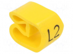 Markers | Marking: L2 | 8&divide;16mm | PVC | yellow | -30&divide;60&deg;C | leaded | PA-3