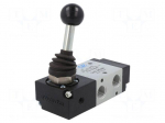 Mechanical valve | -0.9&divide;10bar | 3/2 NC | Thread: G 1/4" | 1100l/min