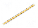 COB LED tape | white warm | LED/m: 480 | 12mm | white PCB | IP20 | 120&deg;