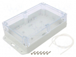 Enclosure: multipurpose | X: 140mm | Y: 210mm | Z: 60mm | ZP | light grey