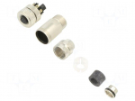 Connector: M12 | plug | PIN: 8 | female | straight | IP67 | screw terminal