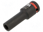 Socket | socket spanner,impact | HEX 10mm | 1/2" | long
