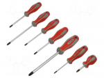 Screwdriver: universal-set | Phillips | 7pcs.