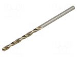 Drill bit | for metal | &Oslash;: 2.5mm | high speed steel | 3pcs | blister