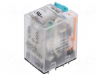 Relay: electromagnetic industrial | DPDT | 24VDC | Icontacts max: 5A