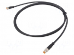 Cable: for sensors/automation | M8 | PIN: 4 | 1.5m | plug | 60VDC | 50VAC