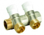 Kolektors 3/4"xM(24x19) CP433 3-ceļu, ar noslēgvārstu Kolektors ar noslēgvārstiem MF3/4"xM(14x19)