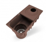 Lietusūdeņu savācējs 50x110, izv.110,melns Lietusūdeņu savācējs PP