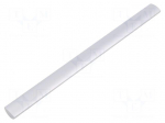 Holder | aluminium | natural | H: 30.5mm | L: 212mm | W: 15.5mm | handle