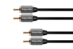 Koaksiaalv&otilde;rgud // HDMI, DVI, AUDIO &uuml;henduskaablid ja tarvikud // Kabel 2RCA-2RCA 0.5m Kruger&Matz