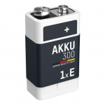Rechargeable Battery 6HR61 (E-Block, R22, 6R61, 6F22) 8.4V 300mAh Ni-Mh ANSMANN