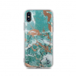Back panel cover iLike Samsung Galaxy A70 Marmur case Green