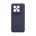 Back panel cover Connect Xiaomi 14 Pro Premium Quality Magnetic Soft Touch Silicone Case Midnight Blue