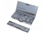 Tools set: taps | metal case | Holder: hand | 54pcs.