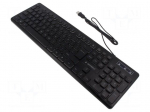 Keyboard | black | USB A | wired,US layout | Len: 1.45m