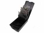Drill set | for wood | high speed steel cobalt HSS-E | 25pcs.