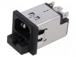 Connector: AC supply | socket | male | 6A | 250VAC | C14 (E) | 5220