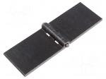 Hinge | Width: 160mm | steel | H: 50mm | without coating,for welding
