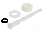 Fiber for LED | &Oslash;3mm | L: 24mm | round | Front: convex | IP67