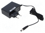 Power supply: switching | mains,plug-in | 18VDC | 1.33A | 25W | 86.11%