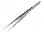 Tweezers | 110mm | for precision works | Blade tip shape: sharp