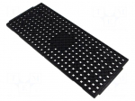 Electronic components tray | ESD | 320x135mm | black | 150&deg;C | QFN