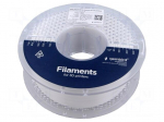 Filament: PET-G | 1.75mm | white | 220&divide;260&deg;C | 1kg | High Speed