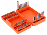 Tools set: screwdriver bits | Holder: C6,3mm,E6,3mm | 1/4" | 54pcs.