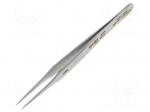 Tweezers | 115mm | for precision works | Blades: narrowed