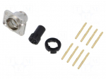 Connector: circular | socket | female | PIN: 8 | gold-plated | 7.5A | 1mm2
