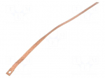 Braids | earthing tape | 16mm2 | &Oslash;1: 9mm | &Oslash;2: 9mm | 120A | L: 0.55m