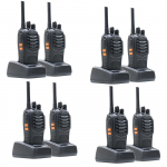 Kit 8 portable radio stations PNI PMR R40 PRO batteries, chargers and headphones included