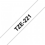 Printer accessories Brother  TZe-221 Laminated Tape Black on White, TZe, 8 m, 9 mm