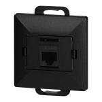 Uued tooted // Gniazdo 1xRJ45 Cat5 Pearl, RJ45-5CAT/P1, czarny