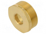 Splice terminal: adapter | male-female,reductive | brass CW617N