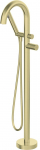 Freestanding bath tap with shower set