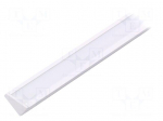 Profiles for LED modules | white | angular | white | L: 1m | aluminium