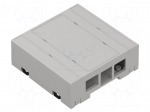 Enclosure: for computer | Raspberry Pi 4 | light grey | X: 89.4mm