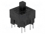 Microswitch TACT | DPST-NO + DPST-NC | Pos: 2 | 0.025A/120VDC | THT