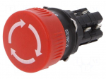 Switch: emergency stop | Stabl.pos: 2 | NC x2 + NO x2 | 16mm | red