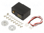 Motor: servo | 12VDC | standard | digital | 45.2x24.7x35mm | metal | 360&deg;