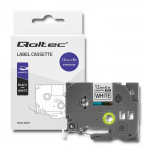 Qoltec Tape for BROTHER TZe-231 | 12mm x 8m | White / Black overprint