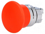 Switch: push-button | Stabl.pos: 1 | 22mm | red | Illumin: none | IP66