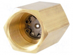 Flow regulator | 14l/min | 2&divide;10bar | brass | G1/2" | VB15xxER | &plusmn;10%