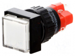 Switch: push-button | Pos: 2 | SPDT | 3A/250VAC | 2A/24VDC | ON-ON | IP40