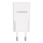Adapter Veger  Phone charger VEGER USB A + USB C QC PD 30W 30W1A1C white