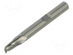 Fast cutting mill | &Oslash;: 6mm | &Oslash;: 6mm | stainless steel,tool steel