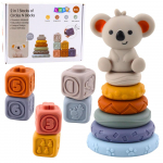 M&auml;nguala | PC | Konsoolid | Tarvikud // M&auml;nguasjad ja m&auml;ngud lastele // Klocki Sensoryczne Edukacyjne Wieża Z Miękkich Klock&oacute;w Gumowe Koala 13 el.
