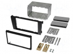 Radio mounting frame | Audi | 2 DIN | black